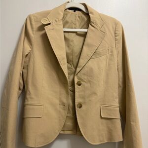 Theory Tan Cotton Blazer